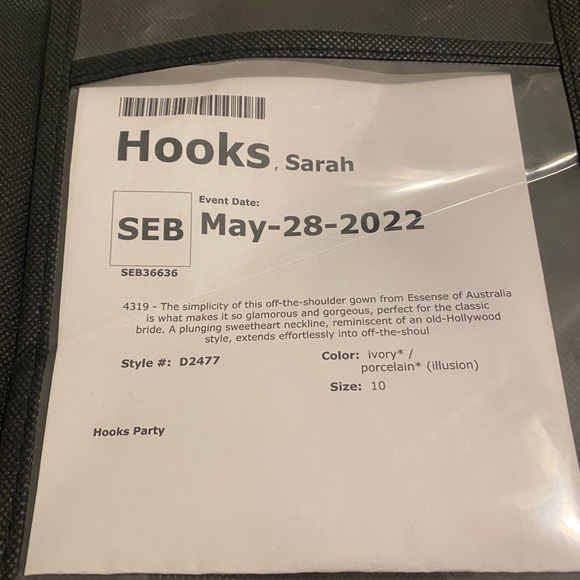 Essence of Australia D2477 never worn bridal gown - Picture 6 of 7